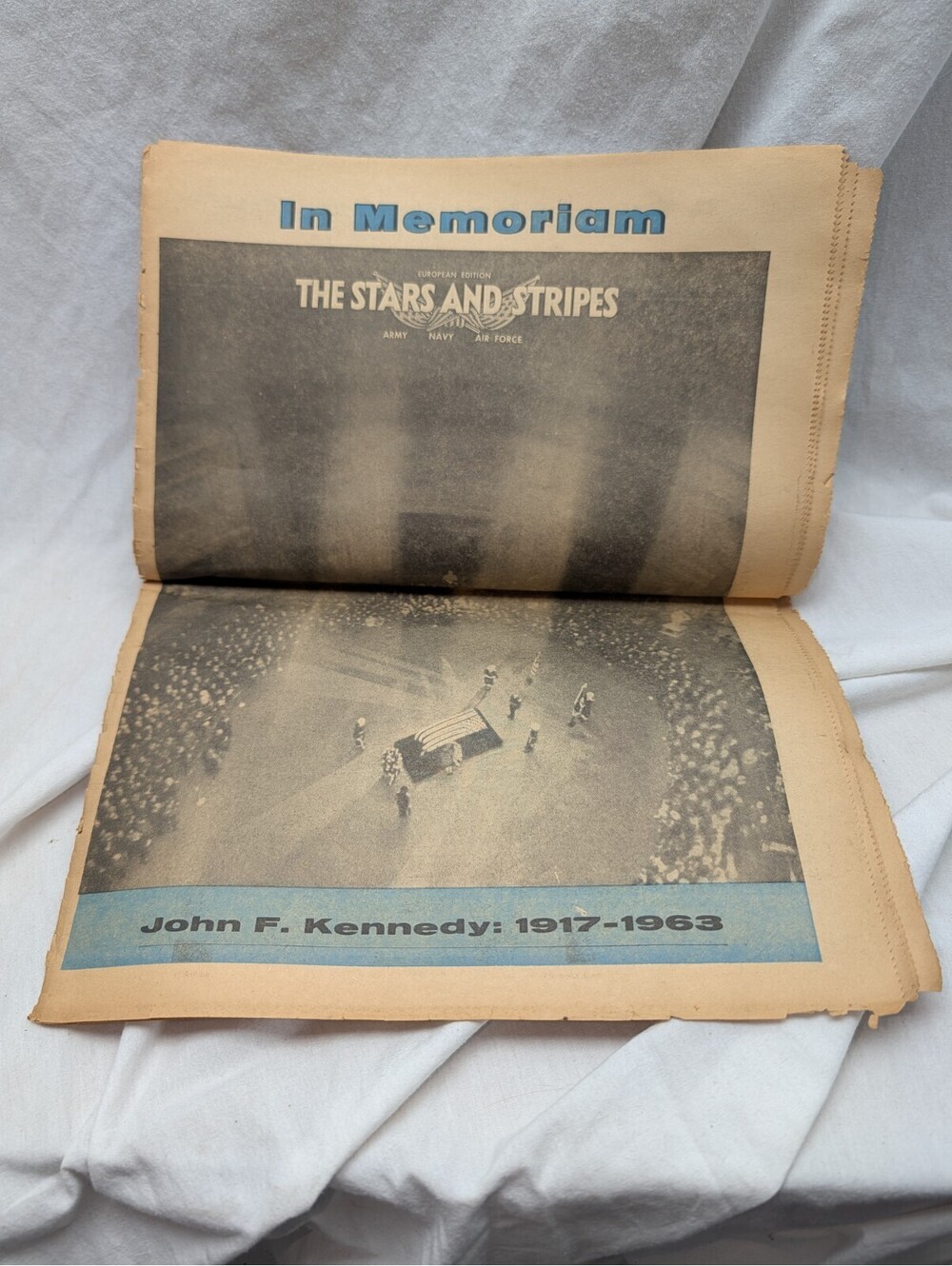 Star & Stripes Newspaper JFK Assassination Vintage Kennedy 1963